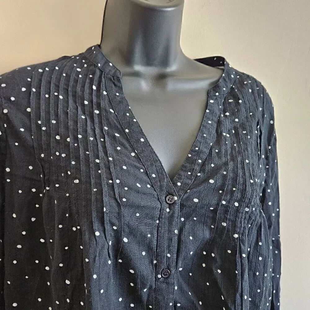 Paige Polka Dot Button Down Long Sleeved Top - Picture 3 of 6